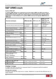 Fiche technique S&P ARMO-mesh