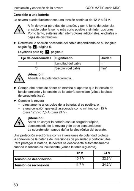 Instrucciones de montaje y de uso - Waeco