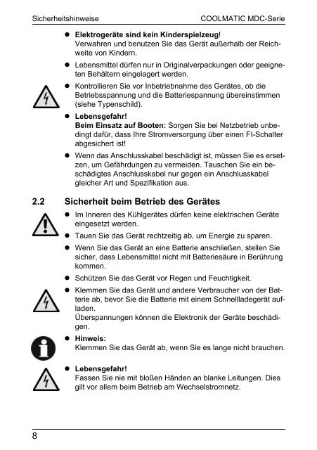 Instrucciones de montaje y de uso - Waeco