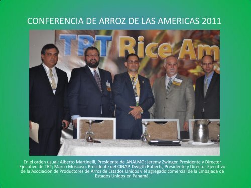 CONFERENCIA DE ARROZ DE LAS AMERICAS 2011 - cinap