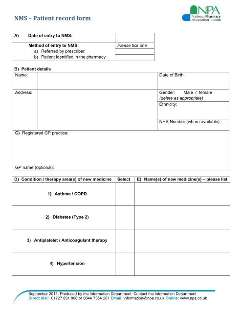 Patient Medical Record Template from img.yumpu.com