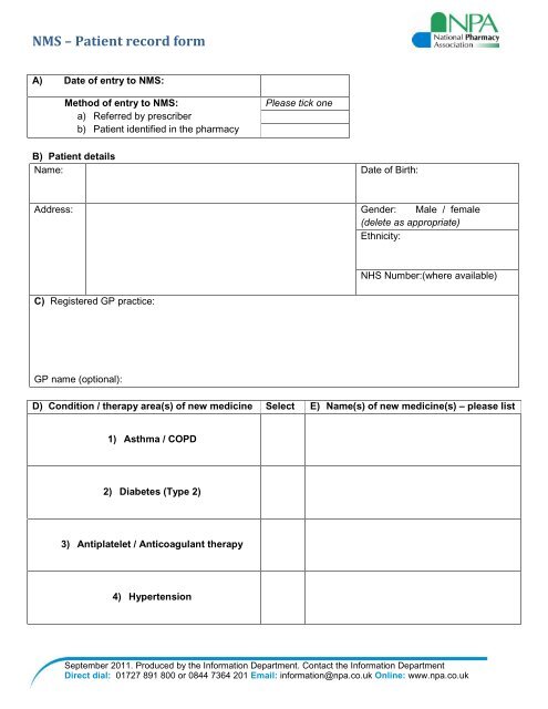 Patient Medical Record Template from img.yumpu.com