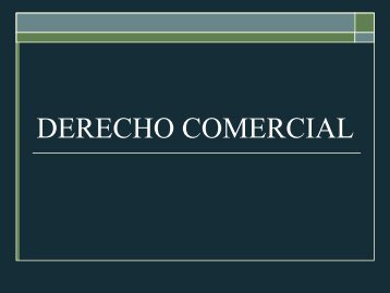 DERECHO COMERCIAL