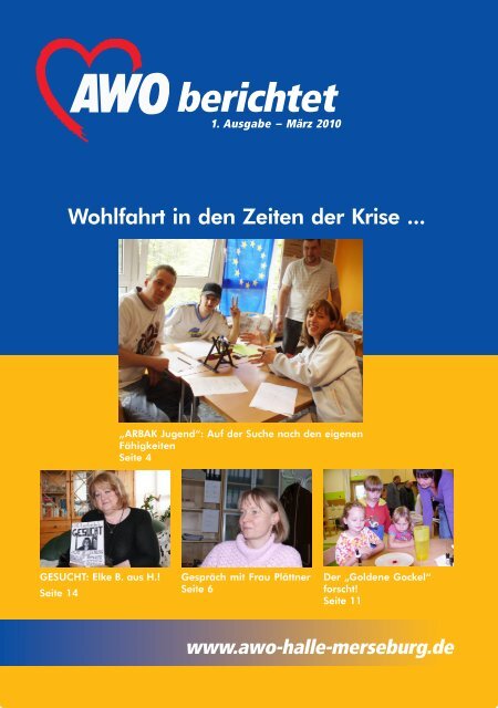 1. Ausgabe MÃ¤rz 2010 - AWO Regionalverband Halle-Merseburg eV