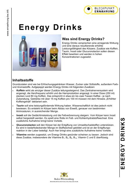 thp_GetrÃ¤nke Steckbrief Energy Drinks