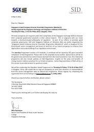 9 March 2012 Dear Sir / Madam Singapore Listed Company Director ...