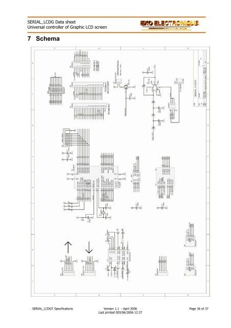 DATA SHEET SERIAL_LCDGT Controller for Graphic LCD with ...