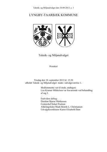 LTK publicering - MÃ¸der/dagsordener - Lyngby TaarbÃ¦k Kommune