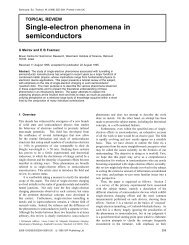 Single-electron phenomena in semiconductors