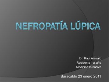 NefropatÃ­a lÃºpica - EXTRANET - Hospital Universitario Cruces