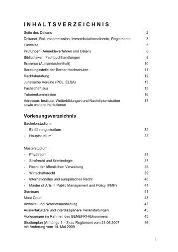 Rechtswissenschaftliche Fakultät - Universität Bern