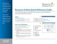 Resource Online PRO with Instant Dashboard Quick Reference Guide