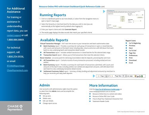 Resource Online PRO with Instant Dashboard Quick Reference Guide