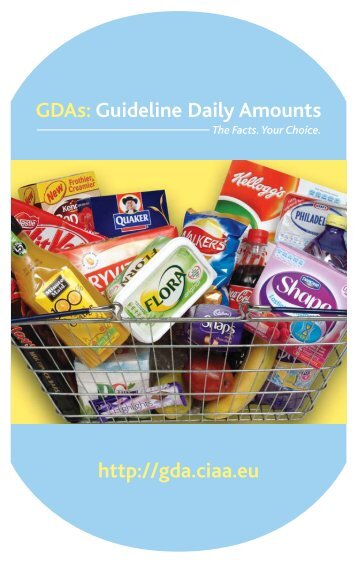 CIAA GDA PockGuide - Guideline Daily Amounts