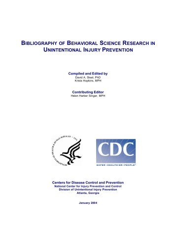 bibliography of behavioral science research in unintentional injury ...