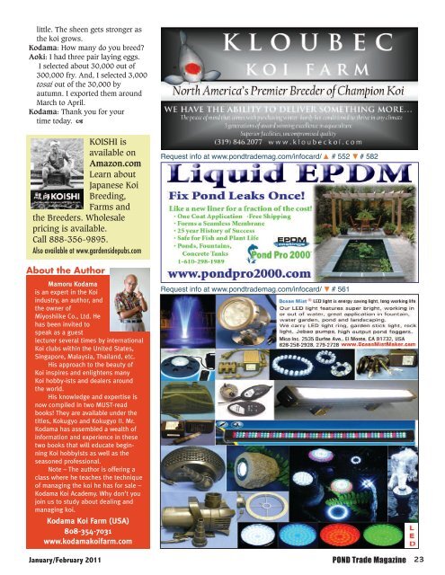 Download the January / February, 2011 PDF - Pond Trade Magazine