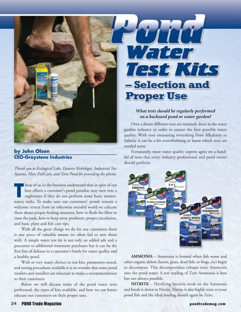 Download the January / February, 2011 PDF - Pond Trade Magazine