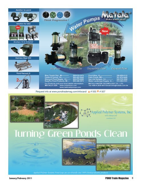 Download the January / February, 2011 PDF - Pond Trade Magazine