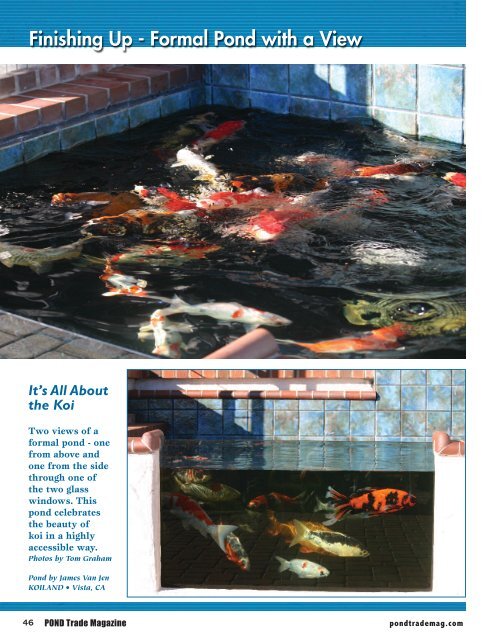 Download the January / February, 2011 PDF - Pond Trade Magazine