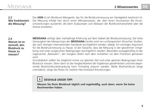 DEE Blutdruck-MessgerÃƒÂ¤t HGN - Medisana