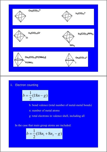 Chapter 6 The polyatomic molecules