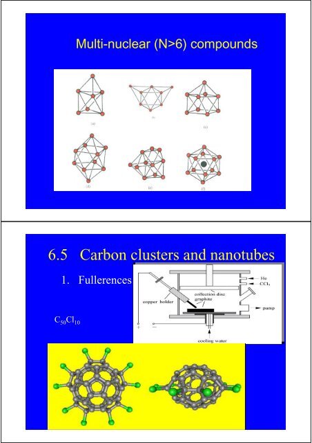 Chapter 6 The polyatomic molecules