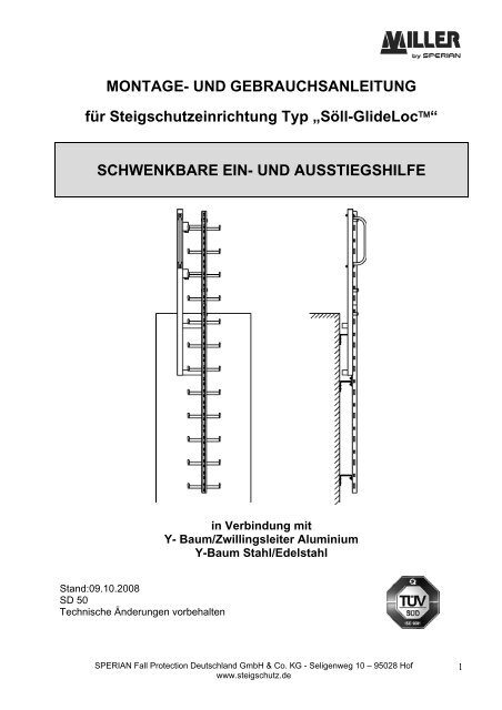 MONTAGE- UND GEBRAUCHSANLEITUNG für ... - Söll