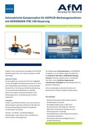 Keppler iTNC 530 (KinematicsComp) - AfM Technology GmbH