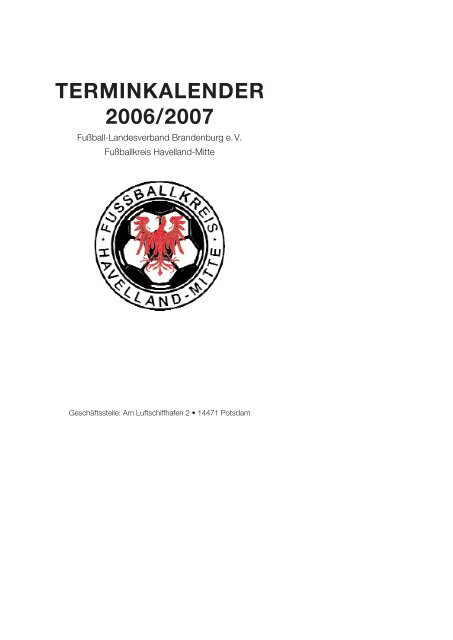 TERMINKALENDER 2006/2007 - Gruen-Weiss-Golm