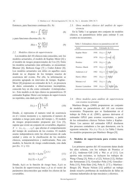 Pruebas no paramÃ©tricas para comparar curvas de supervivencia ...