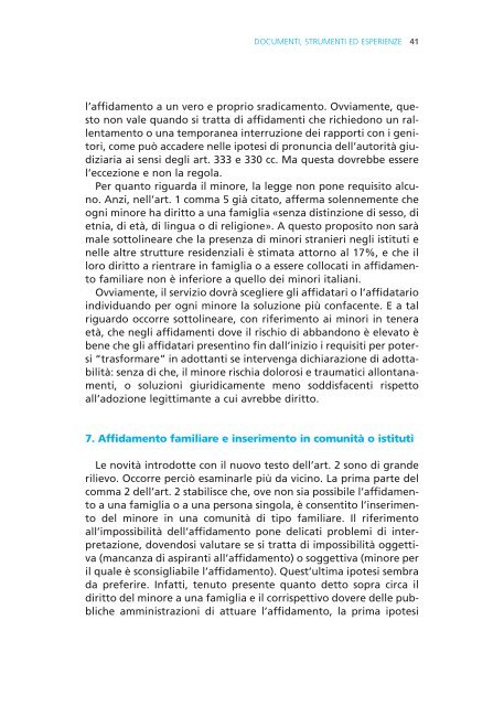 I percorsi dell'affidamento in Toscana - Centro regionale di ...