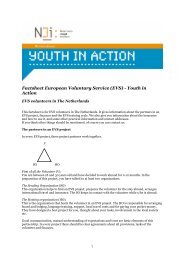 Factsheet European Voluntary Service (EVS) - Youth ... - Go Europe!?