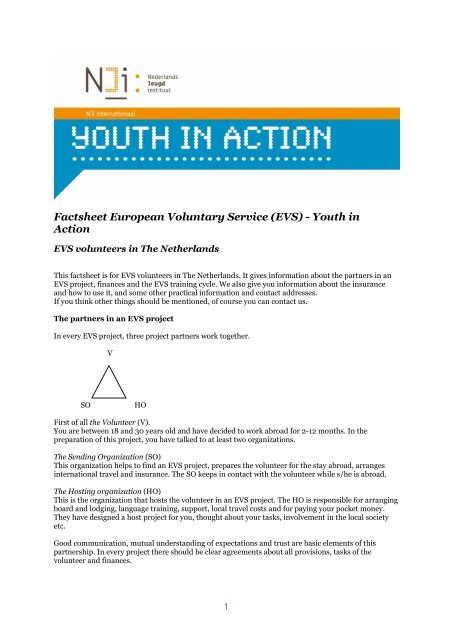 Factsheet European Voluntary Service (EVS) - Youth ... - Go Europe!?