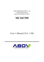 MC16C550 - abov.co.kr