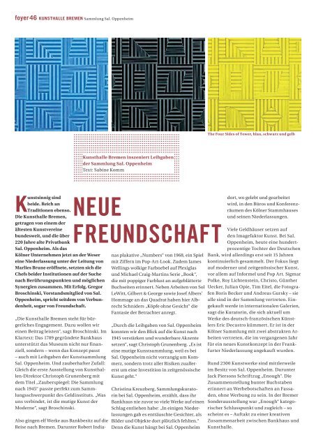 Foyer lesen - Foyer-Kulturjournal