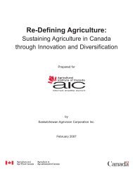 Re-Defining Agriculture - Agricultural Institute of Canada