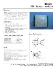 PIR Motion Detector Module Item No.: SB00622A-2 General - Oomlout