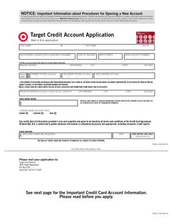 credit application forms for business