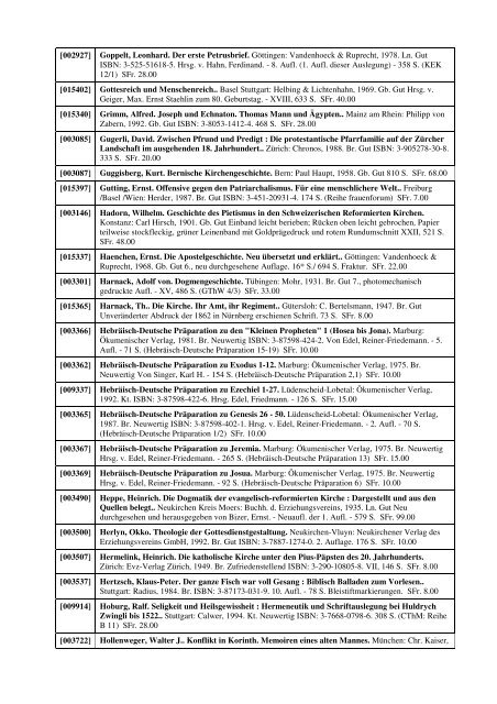 theologie 04-10 sort - Theologische Buchhandlung Jost AG