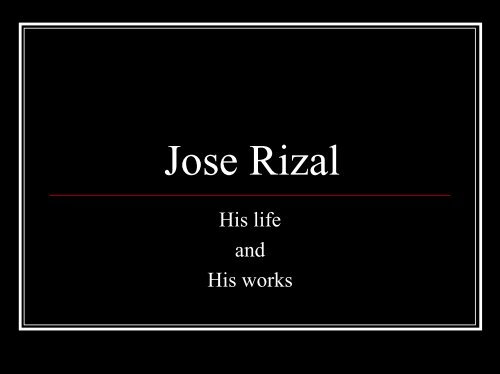 Jose Rizal - AboutPhilippines.ph