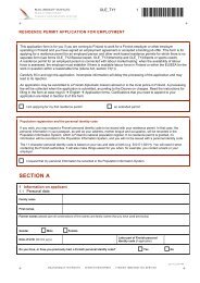 residence permit application for employment - Maahanmuuttovirasto