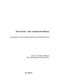 Der Kunde – Das unbekannte Wesen