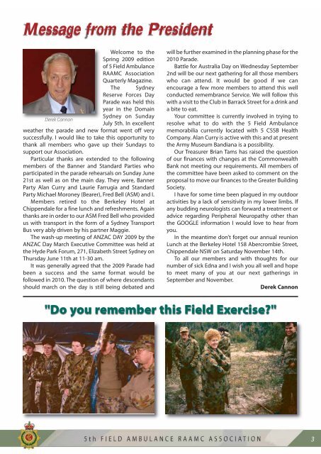 BATTLE FOR AUSTRALIA NEWSLETTER AUGUST 2009