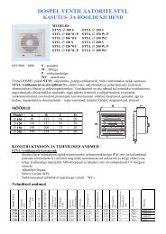 dospel ventilaatorite styl kasutus- ja hooldusjuhend - New Page 1