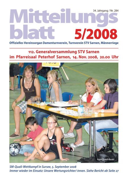 Mitteilungs blatt 5/2008 - TV Sarnen