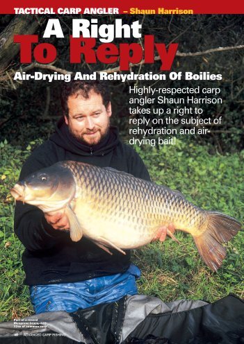 Air Drying And Rehydration Of Boilies - Quest Baits
