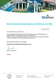 NÃƒÂƒÃ‚Â¤here Informationen - TS-Aluminium Profilsysteme GmbH & Co. KG