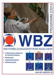 WBZ-Programm in der Druckversion, pdf - Weiterbildungszentrum ...