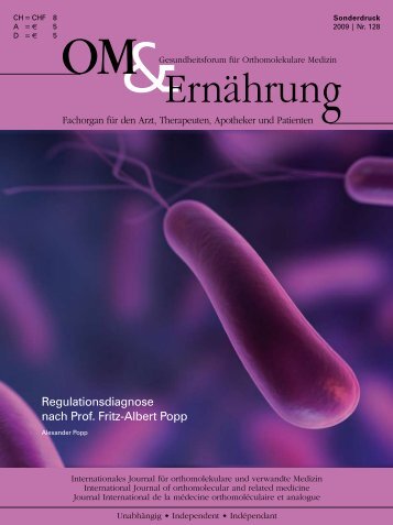 Regulationsdiagnose nach Prof. Fritz-Albert Popp - Quantica