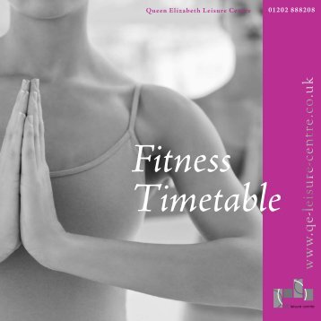 Fitness Timetable - Queen Elizabeth Leisure Centre